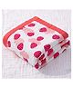 Honor Your Home Baby Super Soft Absorbent Muslin 6 Layer Blanket Strawberry - Red