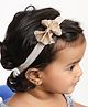 Aye Candy Fan Bow Headband-Gold