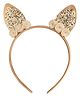 Aye Candy Cat Ears Hairband-Gold