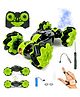 Vikrida Gesture Sensing Stunt Car Toy for Kids 2.4GHz Double-Sided Deformation Car with Twist,Flip & Remote Control  Green