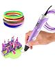 Vikrida 3D Printing Pen with LCD Display Creative Drawing Tool with 3 PLA Filaments & USB Cable  Art & Craft Gift  Multicolor