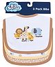 Big Softies 3 Pack Newborn Bibs - Safari
