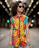 Ollington St. Cotton Knit Printed Half Sleeves Jumpsuit -Multicolor