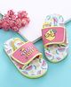 Babyoye Back Strap Tropical Theme Printed Flip Flop - Yellow