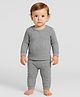 Sportking  Knit Full Sleeves Solid Thermal Set - Grey