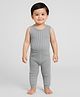 Sportking Knit Sleeveless Solid  Thermal Set - Grey