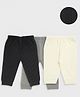 Sportking Knit Pack Of 3 Solid Thermal Pants Set - Multi Colour