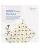 Carerio Newborn Baby Godadi Soft Mulmul Cotton Baby Bed Godadi Crib Sheet Cartoon Mat Bedding - White