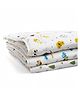 Carerio Newborn Baby Godadi, Soft Mulmul Cotton Baby Bed, Godadi, Crib Sheet, Cartoon Mat Bedding, Multicolor (Large, Pack of 3 (01))
