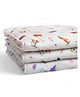 Carerio Newborn Baby Godadi, Soft Mulmul Cotton Baby Bed, Godadi, Crib Sheet, Cartoon Mat Bedding, Multicolor (Large, Pack of 3 (02))