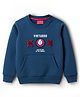 Junior Killer Full Sleeves Typography Patch Detailed Light Winter Sweatshirt - Blue