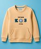 Junior Killer Full Sleeves Typography Patch Detailed Light Winter Sweatshirt - Mango