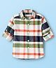 JASH KIDS Cotton Woven Full Sleeves Checks Shirt - Green