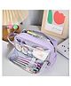 SCHOOLISH Large Capacity Pencil Case Three-Layer Pen Bag, Stationery Pencil Pouch Back To School Supplies for Students - PACK OF 1 - COLOR MAY VARY