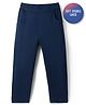 Primo Gino 100% Cotton Woven Full Length Double Gauze Barrel Fit Trouser - Navy Blue