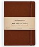 myPAPERCLIP 2026 Dated Weekly Planner, Soft Vegan Leather Cover, A5_R2-Light-Brown
