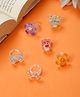 Stol'n Set Of 6 Floral Bow & Animal Applique Detailed Rings - Multi Colour