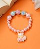 Stol'n Pearl Embellished Beaded Cartoon Applique Detailed Bracelet - Pink