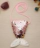 Stol'n Mermaid's Tail Designed Sequins Embellished Sling Bag - Pink