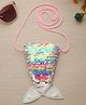 Stol'n Sequins Embellished Mermaid Tail Designed Sling Bag - Pink