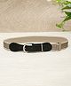 Stol'n Striped Buckle Closure Adjustable Belt - Black