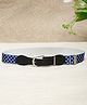 Stol'n Polka Dots Printed Buckle Closure Adjustable Belt  - Blue & Black