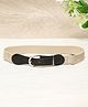 Stol'n Colour Blocked Buckle Closure Belt - Black, Cream