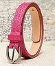 Stol'n Glitter Detailed Buckle Closure Belt - Pink