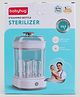 Babyhug SteamPro Electric Bottle Sterilizer| Fits 5 Bottles & Accessories| 360° Steam Sterilization| Auto Shut-Off| One-Touch Operation| 8Min Quick Sterilization| Easy Setup & Clean| Kills 99.9% Germs