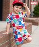 Babyhug Marvel Single Jersey Knit Half Sleeves Co-ords T-Shirt & Shorts Set with Spiderman Graphic - Multicolor