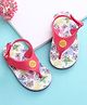 Babyoye Velcro Closure Flip Flops With Butterfly Print - Pink