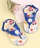 Babyoye Velcro Closure Flip Flops with Tropical Theme Print - Blue