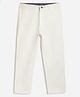 Campana Cotton Elastane Woven Solid Chino Trousers - White
