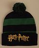 Kidsville Harry Potter Featuring Character Name Text Embroidered Beanie  - Black & Green - Cirucumference - 54 Cms