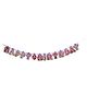 Disney Happy Birthday Banner Minnie & Daisy Print - Multicolour
