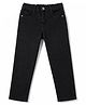 Pine Kids Denim Woven Full Length Washed Jeans - Black