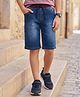 Pine Kids Denim Woven Washed Shorts - Blue