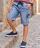 Pine Kids Denim Woven Shorts With Cargo Pocket -Royal Blue