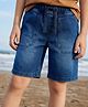 Pine Kids Denim Woven Washed Shorts - Blue