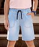 Pine Kids Denim Woven Washed Shorts - Light Blue
