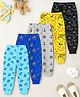 Trampoline Cotton Blend Knit Pack Of 5 Space Theme & Vehicles Printed Pajamas - Multi Colour