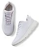 Skechers Mesh Lace Up Solid Casual Shoes - White