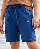 Pine Kids Looper Knit Solid Colour Shorts - Navy Blue