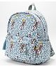 PEXX Cotton Backpack Jungle Print Blue-Height 12 inches