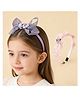Babyhug Disney Hair Bands With Applique Pack of 2 - Pink & Blue