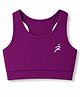 Pine Active Knit Sleeveless Super Stretch Sports Bra - Purple