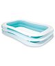 INTEX 8ft Inflatable rectangle Swim Center Family Pool tub for kids bath tub