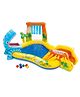Intex Inflatable Dino  Family Play Center with Water Slides Balls and Inflatable Toys Big Size and Multi Colorful for Kid's Fun and Enjoyment with Family in Vacations