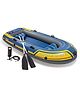 INTEX Inflatable Challenger Boat 3 Persons for Flood Rescue, Adventure, Rafting, Fishing, Fun and Enjoyment in River and Swimming Pool with Oars & Air Pump
