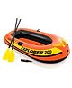 INTEX Inflatable 200 Explore 2 person Boat for Flood Rescue, Adventure, Rafting, Fishing, Fun and Enjoyment in River and Swimming Pool with Oars